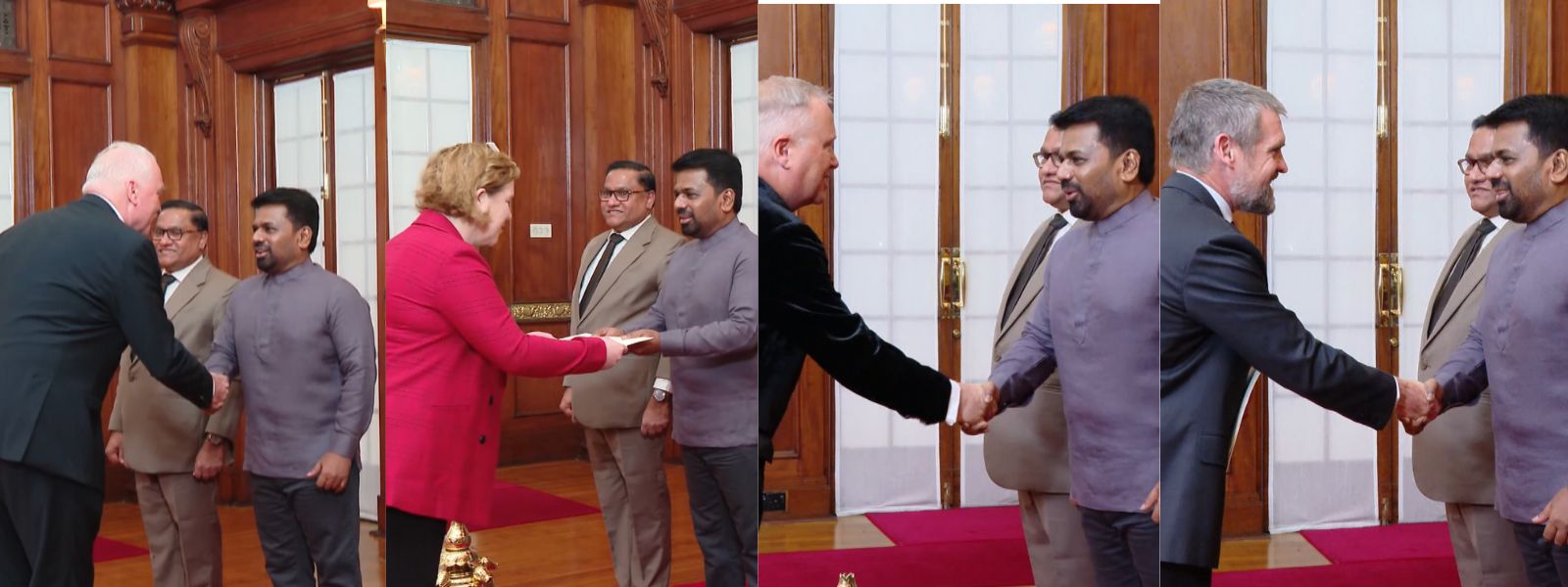President Receives Credentials from Five Nations